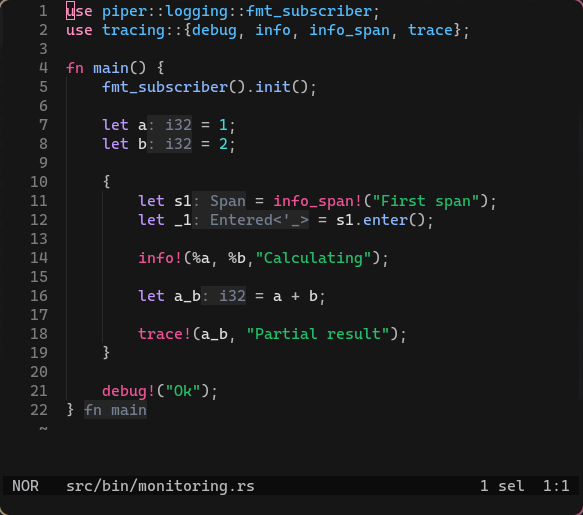 Rust code